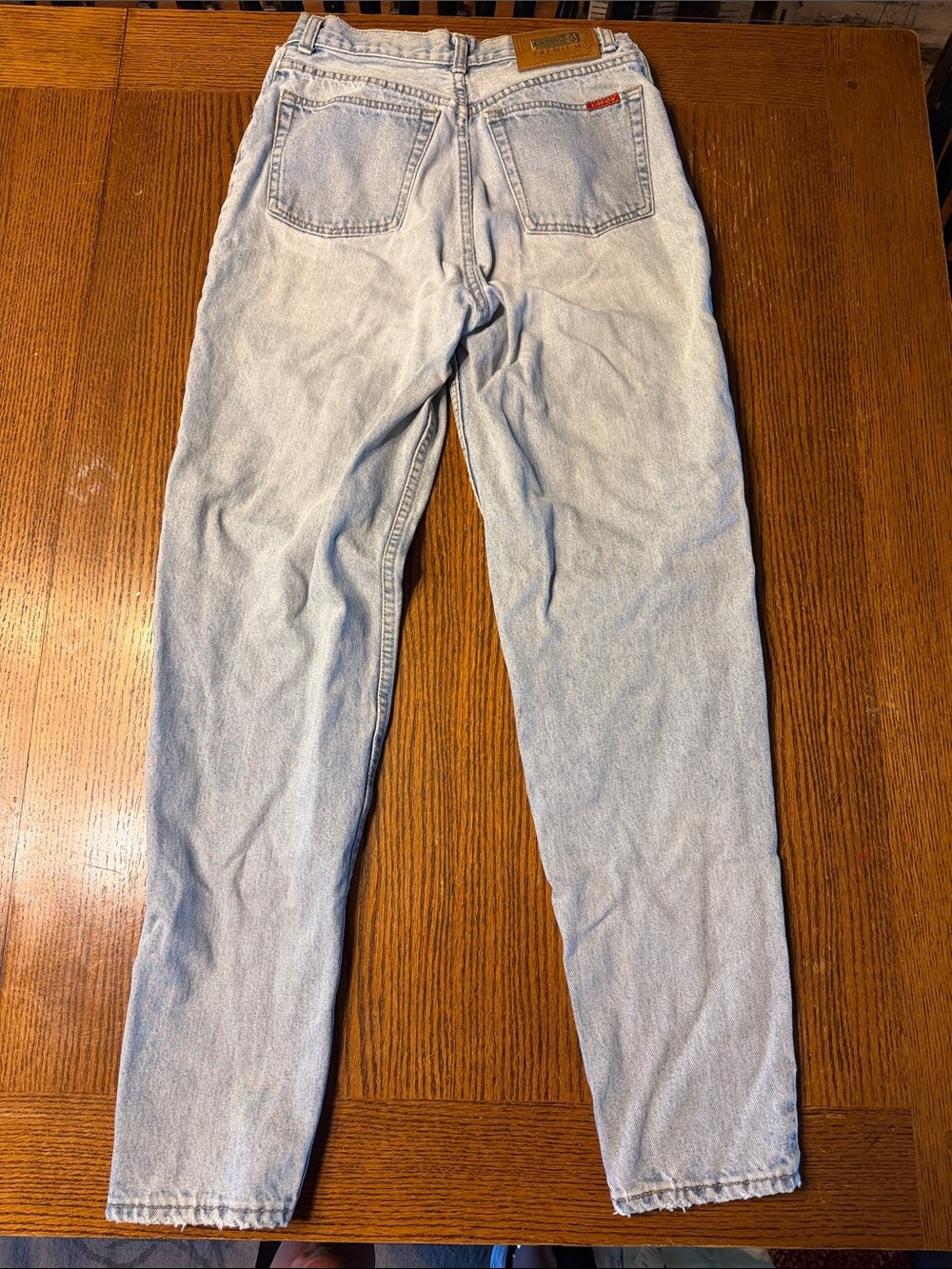 Vintage Lawman Light Blue Straight Leg Women's Jeans — Classic Mid-Rise